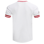 NFL SAN FRANCISCO 49ERS CLASSIC CHENILLE DOUBLE KNIT TEE (WHITE)