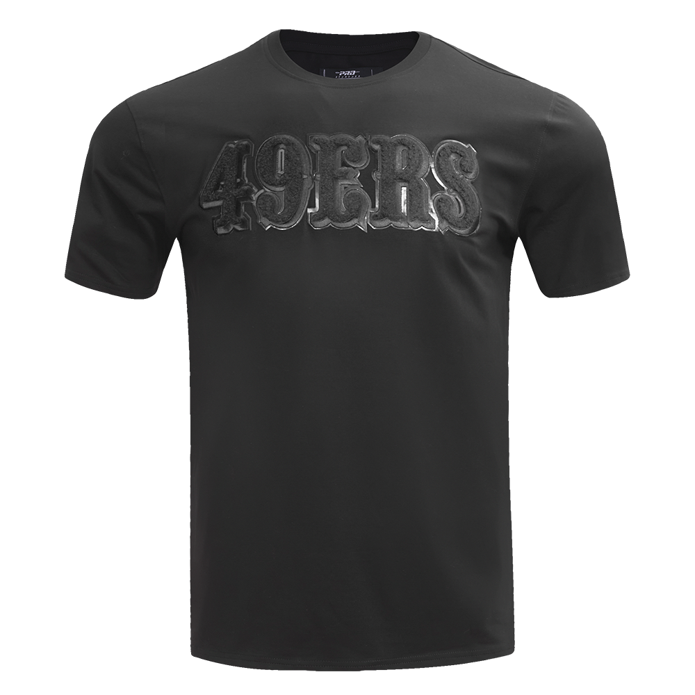 NFL SAN FRANCISCO 49ERS TRIPLE BLACK T-SHIRT POUR HOMME (TRIPLE NOIR)