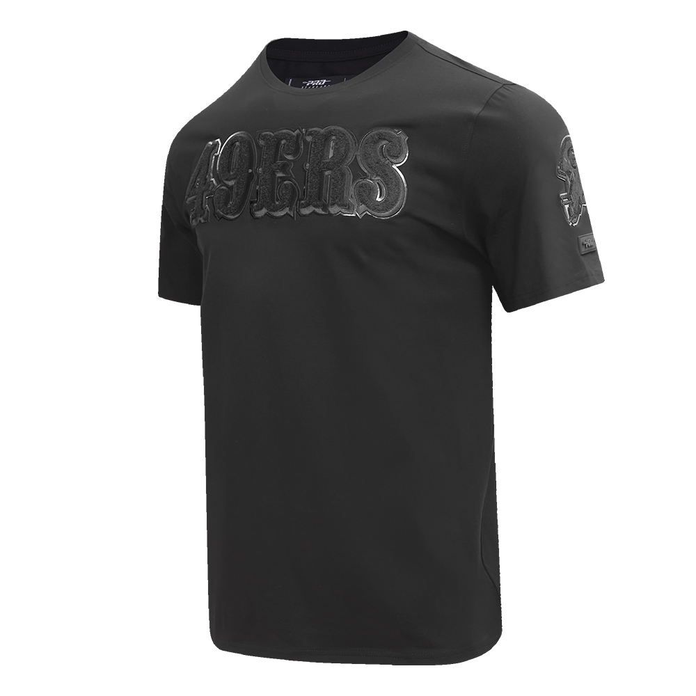 NFL SAN FRANCISCO 49ERS TRIPLE BLACK T-SHIRT POUR HOMME (TRIPLE NOIR)