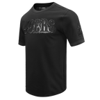 NFL SAN FRANCISCO 49ERS TRIPLE BLACK MEN'S DOUBLE KNIT TEE (TRIPLE BLACK)