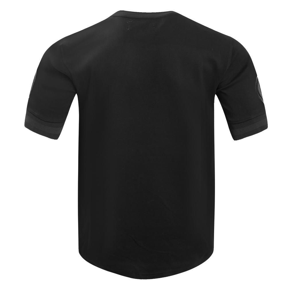 NFL SAN FRANCISCO 49ERS TRIPLE BLACK MEN'S DOUBLE KNIT TEE (TRIPLE BLACK)