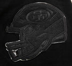 NFL SAN FRANCISCO 49ERS TRIPLE BLACK MEN'S DOUBLE KNIT TEE (TRIPLE BLACK)
