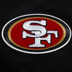 NFL SAN FRANCISCO 49ERS CITY TOUR COTTON JERSEY MEN'S DROP SHOULDER TEE (BLACK)