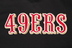 NFL SAN FRANCISCO 49ERS CLASSIC MEN'S WARM UP JACKE (BLACK/RED)