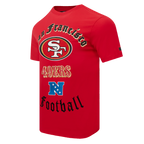 NFL SAN FRANCISCO 49ERS OLD ENGLISH T-SHIRT POUR HOMME (ROUGE)