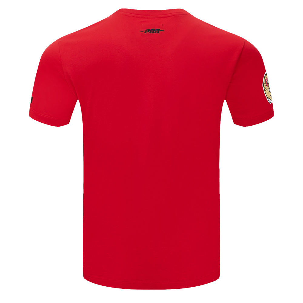 NFL SAN FRANCISCO 49ERS OLD ENGLISH T-SHIRT POUR HOMME (ROUGE)