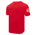 NFL SAN FRANCISCO 49ERS OLD ENGLISH T-SHIRT POUR HOMME (ROUGE)