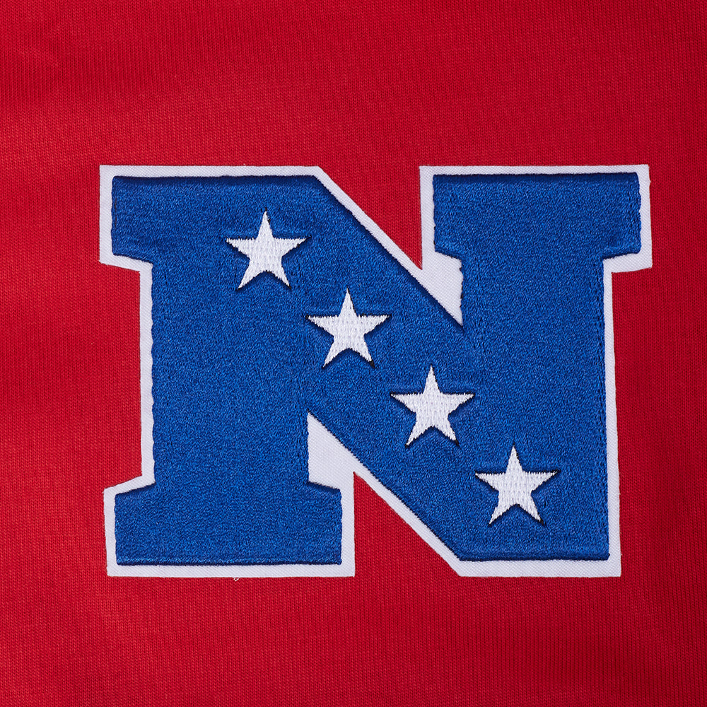 NFL SAN FRANCISCO 49ERS WINGSPAN T-SHIRT EN JERSEY DE COTON À ÉPAULES TOMBANTES POUR HOMME (ROUGE)