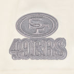 NFL SAN FRANCISCO 49ERS REVERSE FRENCH TERRY T-SHIRT EN JERSEY DE COTON À ÉPAULES TOMBANTES POUR HOMME (COQUILLE D'ŒUF)