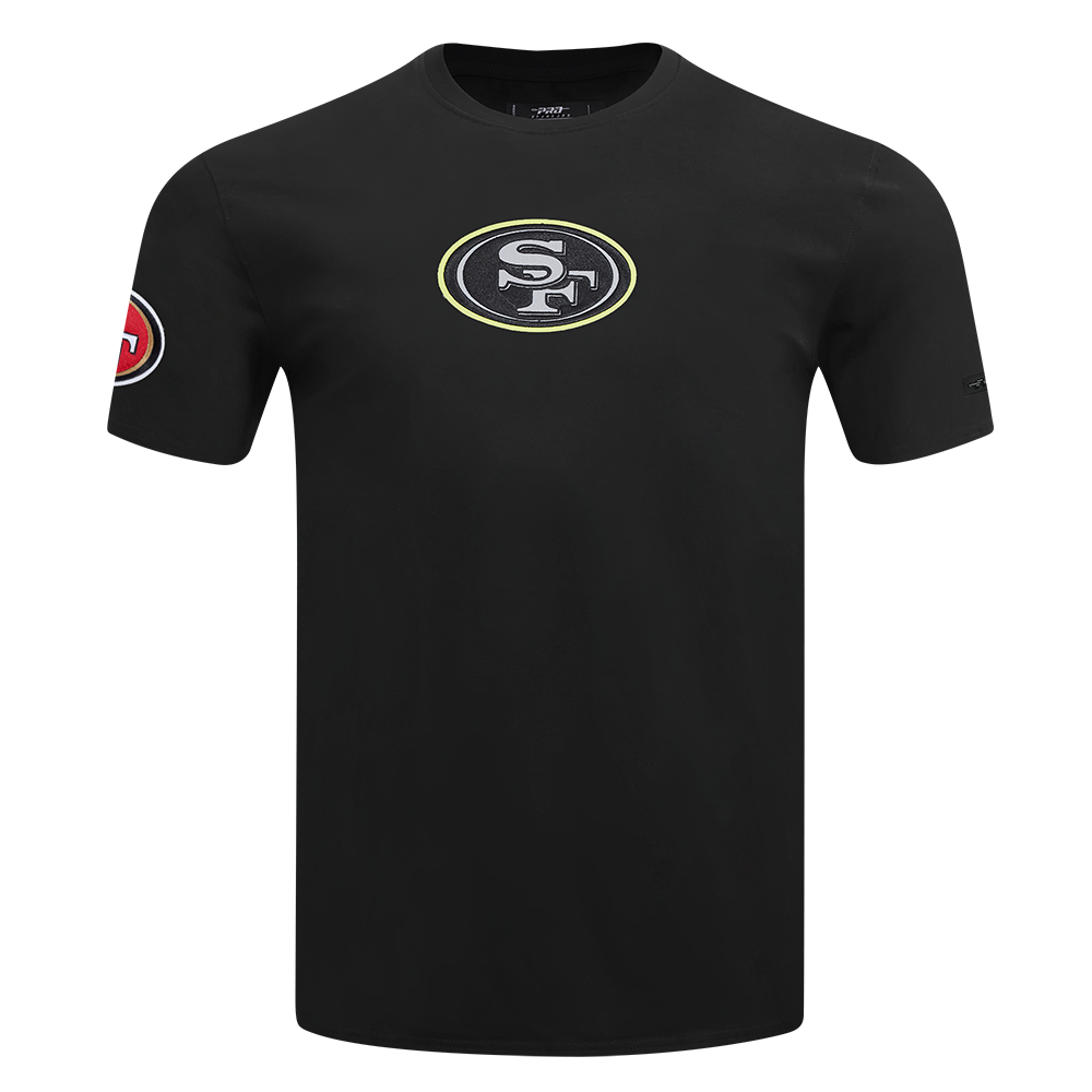 NFL SAN FRANCISCO 49ERS UNDER THE LIGHTS T-SHIRT EN JERSEY SIMPLE POUR HOMME (NOIR)