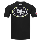 NFL SAN FRANCISCO 49ERS UNDER THE LIGHTS T-SHIRT EN JERSEY SIMPLE POUR HOMME (NOIR)