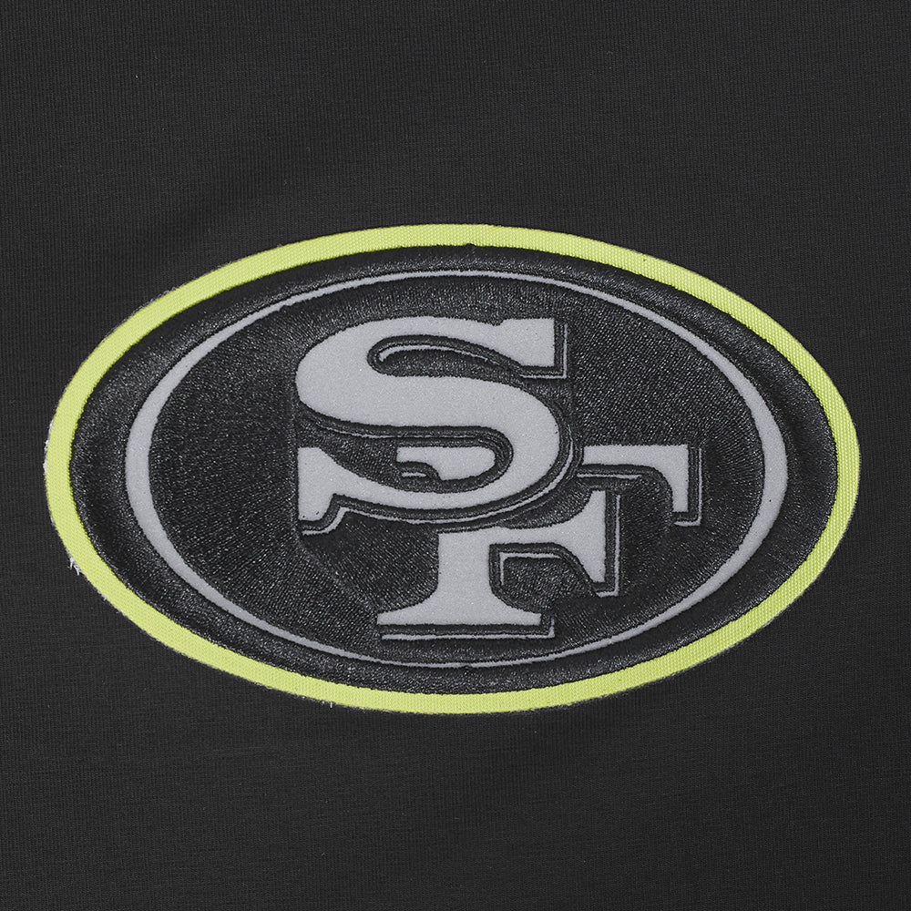 NFL SAN FRANCISCO 49ERS UNDER THE LIGHTS T-SHIRT EN JERSEY SIMPLE POUR HOMME (NOIR)