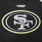 NFL SAN FRANCISCO 49ERS UNDER THE LIGHTS T-SHIRT EN JERSEY SIMPLE POUR HOMME (NOIR)