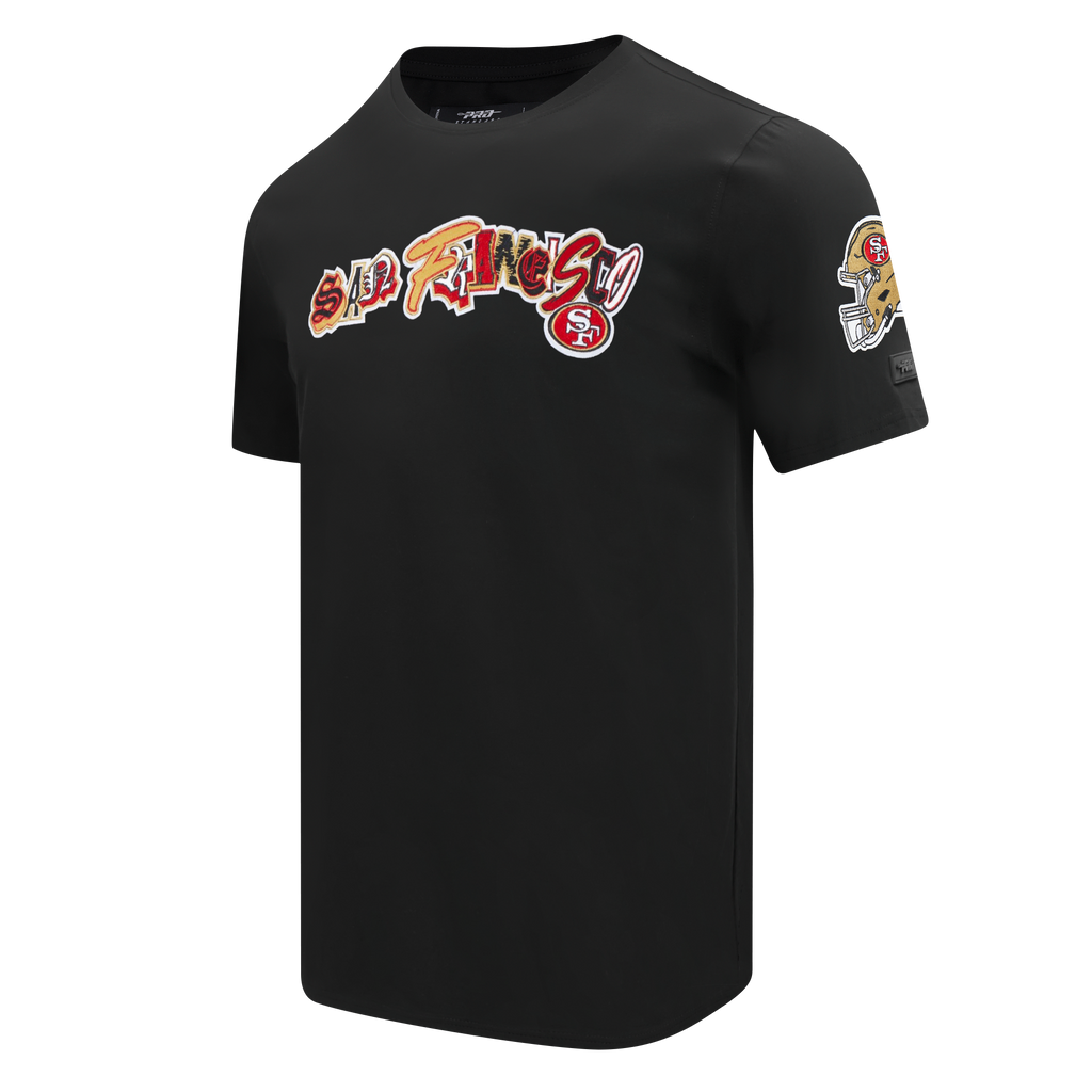 NFL SAN FRANCISCO 49ERS CITY RANSOM T-SHIRT EN JERSEY SIMPLE POUR HOMME (NOIR)