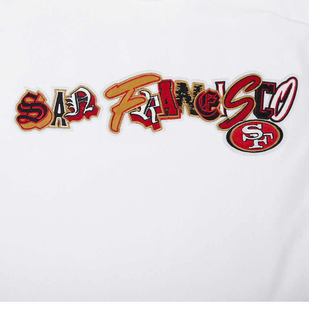 NFL SAN FRANCISCO 49ERS CITY RANSOM T-SHIRT EN JERSEY SIMPLE POUR HOMME (BLANC)