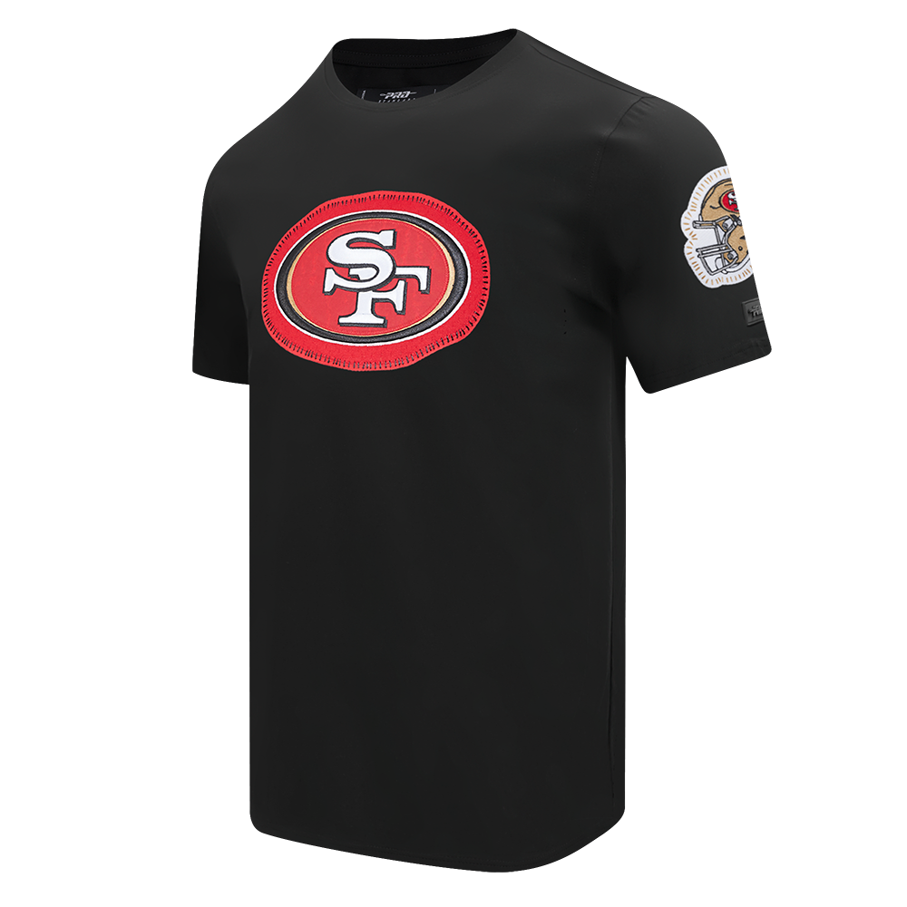 NFL SAN FRANCISCO 49ERS DIY PICK STITCH MEN'S SINGLE JERSEY TEE (BLACK)