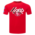NFL SAN FRANCISCO 49ERS RETRO ELEVATION MEN'S SINGLE JERSEY TEE (RED)