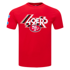 NFL SAN FRANCISCO 49ERS RETRO ELEVATION MEN'S SINGLE JERSEY TEE (RED)