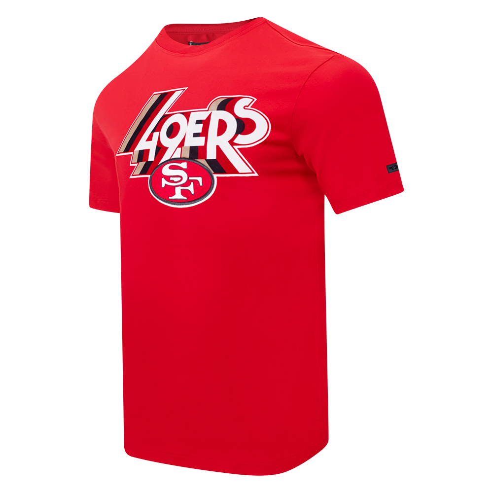 NFL SAN FRANCISCO 49ERS RETRO ELEVATION MEN'S SINGLE JERSEY TEE (RED)