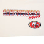 NFL SAN FRANCISCO 49ERS CHROME MEN'S COTTON JERSEY DROP SHOULDER TEE (EGGSHELL)