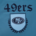 NFL SAN FRANCISCO 49ERS COUNTRY CLUB MEN'S COTTON JERSEY DROP SHOULDER TEE (STEEL BLUE)