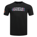 NFL SAN FRANCISCO 49ERS ECHO LOGO MEN'S SINGLE JERSEY TEE (BLACK)