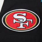 NFL SAN FRANCISCO 49ERS ECHO LOGO MEN'S SINGLE JERSEY TEE (BLACK)