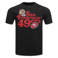 NFL SAN FRANCISCO 49ERS SOUVENIR MEN'S SINGLE JERSEY TEE (BLACK)