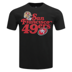 NFL SAN FRANCISCO 49ERS SOUVENIR MEN'S SINGLE JERSEY TEE (BLACK)