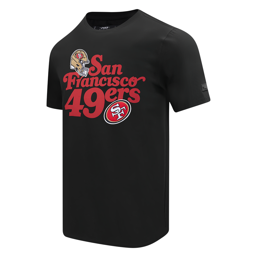 NFL SAN FRANCISCO 49ERS SOUVENIR MEN'S SINGLE JERSEY TEE (BLACK)