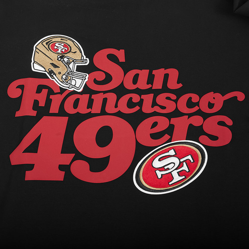 NFL SAN FRANCISCO 49ERS SOUVENIR MEN'S SINGLE JERSEY TEE (BLACK)