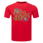 NFL SAN FRANCISCO 49ERS SOUVENIR MEN'S SINGLE JERSEY TEE (RED)