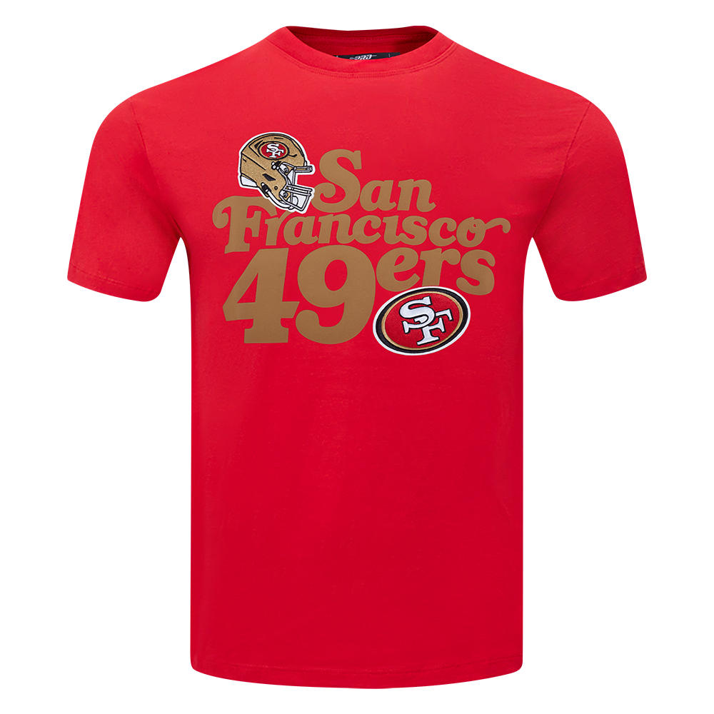 NFL SAN FRANCISCO 49ERS SOUVENIR MEN'S SINGLE JERSEY TEE (RED)