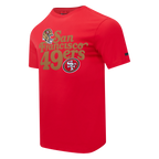 NFL SAN FRANCISCO 49ERS SOUVENIR MEN'S SINGLE JERSEY TEE (RED)