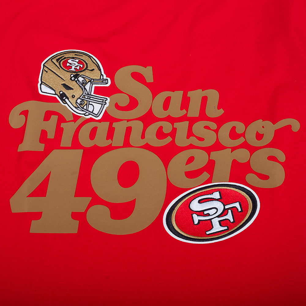 NFL SAN FRANCISCO 49ERS SOUVENIR MEN'S SINGLE JERSEY TEE (RED)