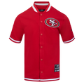 NFL SAN FRANCISCO 49ERS SOUVENIR MEN'S WARM UP JACKET (RED)