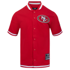NFL SAN FRANCISCO 49ERS SOUVENIR MEN'S WARM UP JACKET (RED)