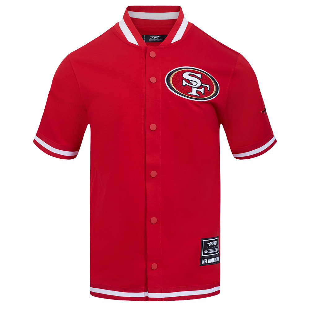 NFL SAN FRANCISCO 49ERS SOUVENIR BLOUSON D'ÉCHAUFFEMENT POUR HOMME (BLANC/ROUGE)