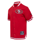 NFL SAN FRANCISCO 49ERS SOUVENIR MEN'S WARM UP JACKET (RED)