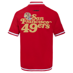 NFL SAN FRANCISCO 49ERS SOUVENIR MEN'S WARM UP JACKET (RED)