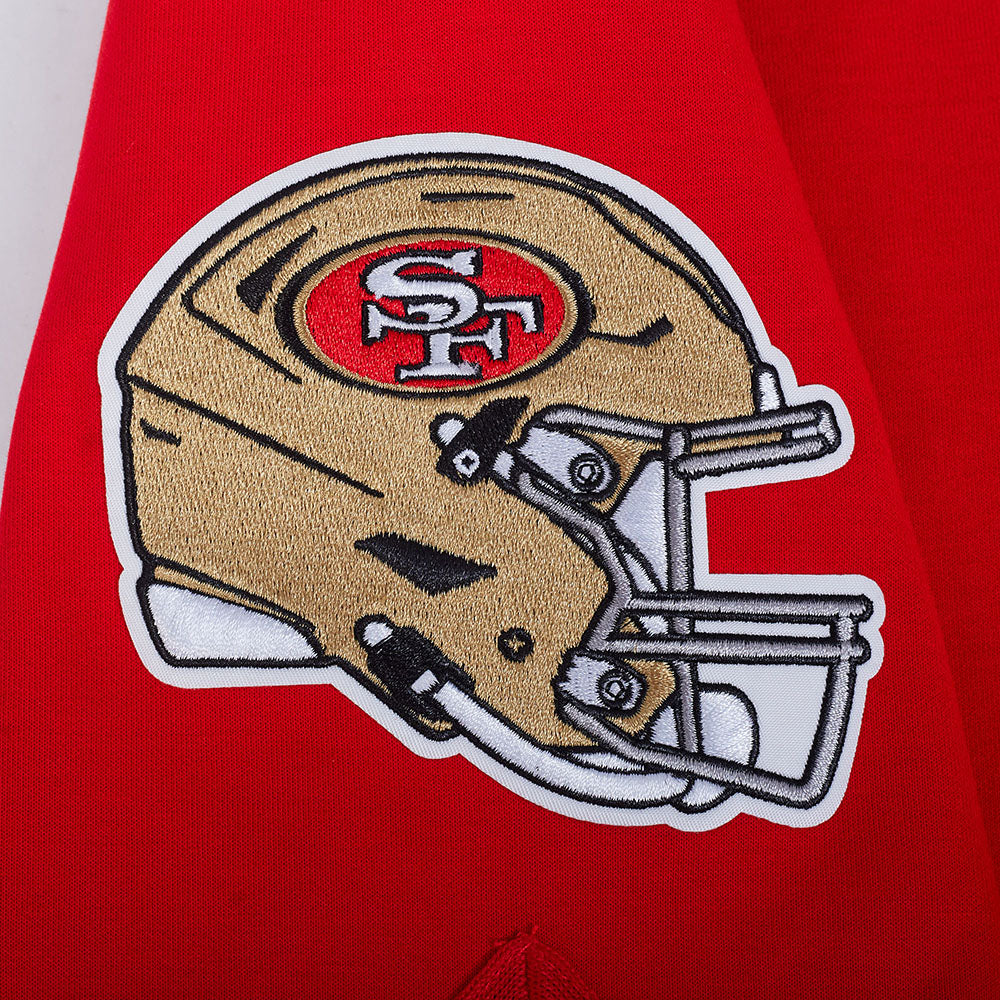 NFL SAN FRANCISCO 49ERS SOUVENIR MEN'S WARM UP JACKET (RED)