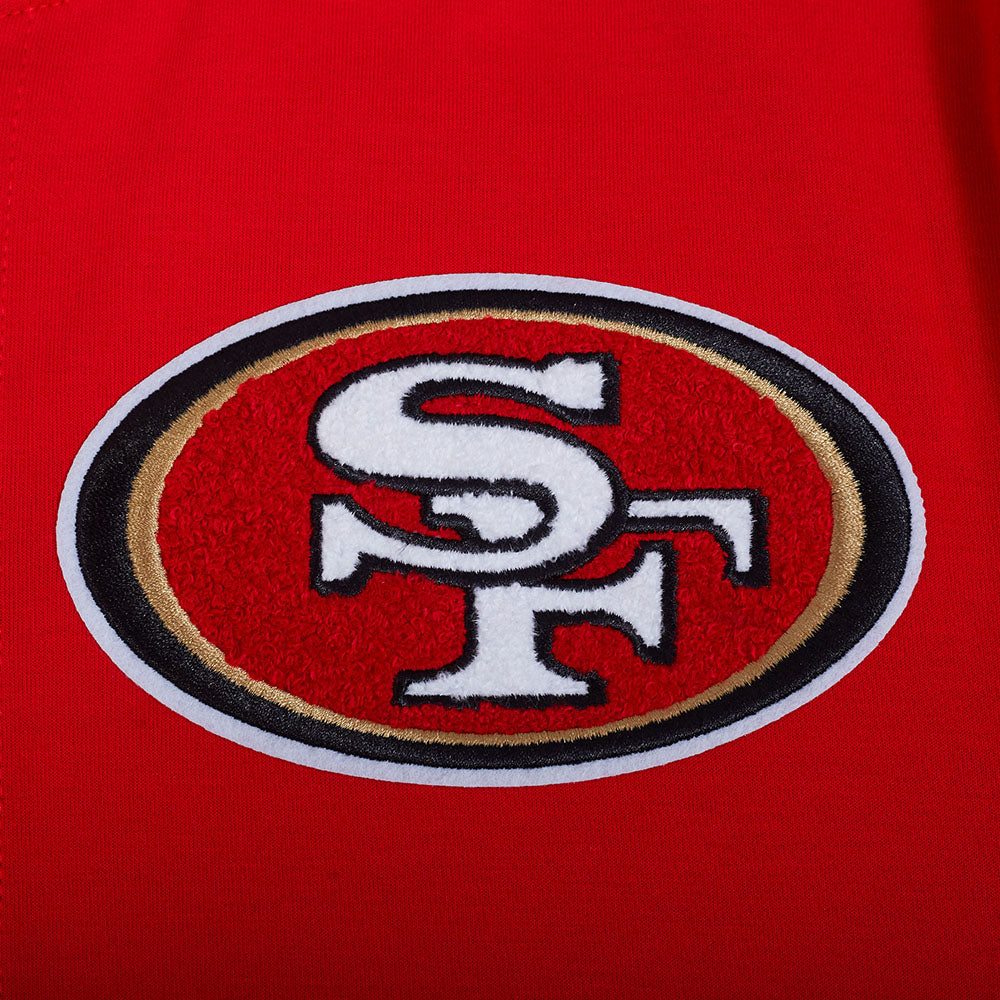 NFL SAN FRANCISCO 49ERS SOUVENIR MEN'S WARM UP JACKET (RED)