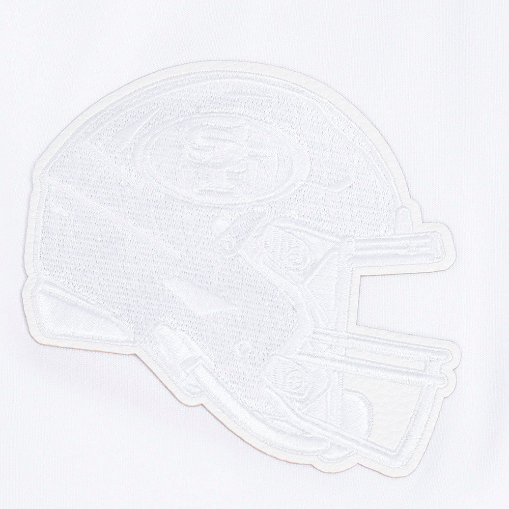 NFL SAN FRANCISCO 49ERS WHITE OUT MEN'S SINGLE JERSEY TEE (WHITE)