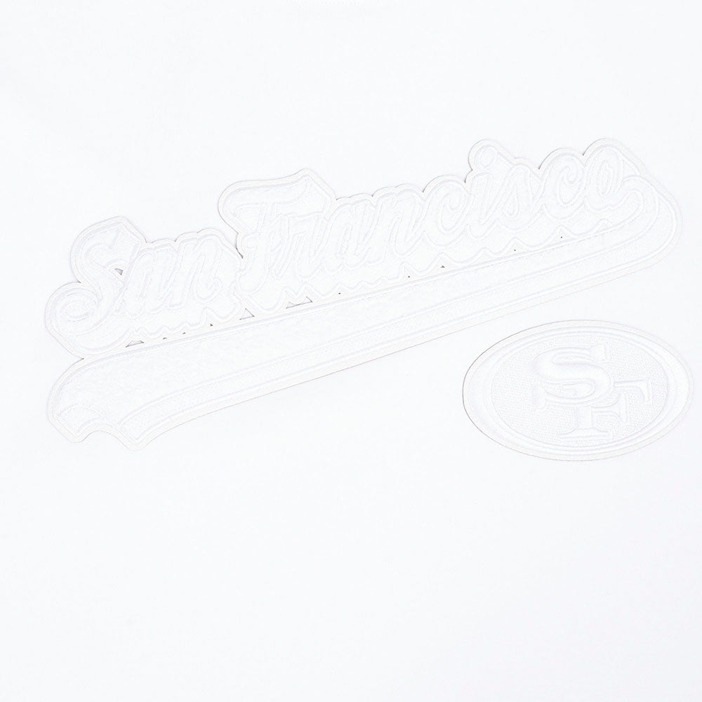 NFL SAN FRANCISCO 49ERS WHITE OUT MEN'S SINGLE JERSEY TEE (WHITE)