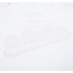 NFL SAN FRANCISCO 49ERS WHITE OUT CHANDAIL À CAPUCHON À MANCHES COURTES POUR HOMME (BLANC)