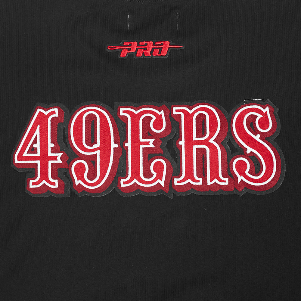 NFL SAN FRANCISCO 49ERS BEST OF MEN'S DROP SHOULDER TEE (BLACK)