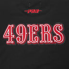 NFL SAN FRANCISCO 49ERS BEST OF MEN'S DROP SHOULDER TEE (BLACK)