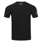 NFL SAN FRANCISCO 49ERS REBEL ATHLETICS T-SHIRT EN JERSEY SIMPLE À LOGO EMPILÉ POUR HOMME (NOIR)