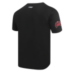 NFL SAN FRANCISCO 49ERS REBEL ATHLETICS T-SHIRT EN JERSEY SIMPLE À LOGO EMPILÉ POUR HOMME (NOIR)