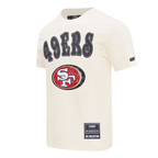 NFL SAN FRANCISCO 49ERS REBEL ATHLETICS T-SHIRT EN JERSEY SIMPLE À LOGO EMPILÉ POUR HOMME (COQUILLE D'ŒUF)